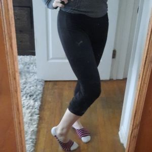 PUMA BLACK CROP LEGGINGS